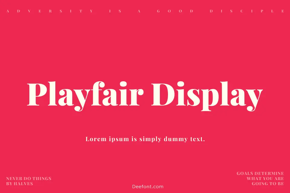 Playfair Display Font Family