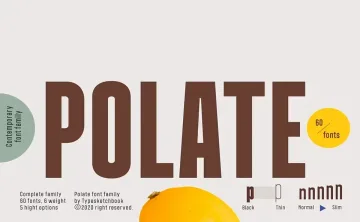 Polate Font Family