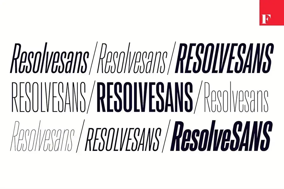 Resolve Sans Serif Font Family