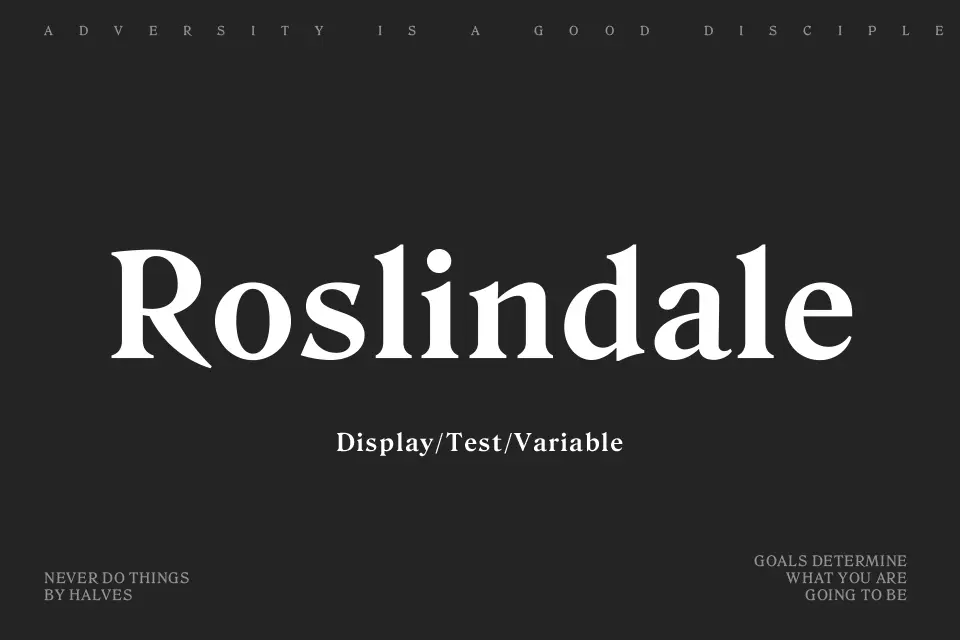 Roslindale Font Family