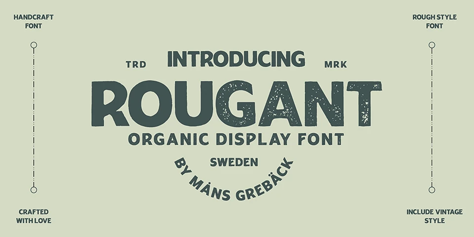Rougant typeface download