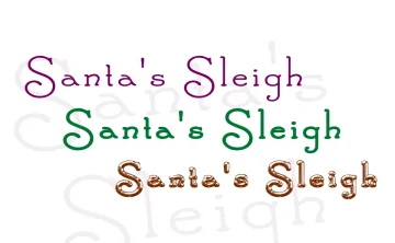 Santa’s Sleigh Font