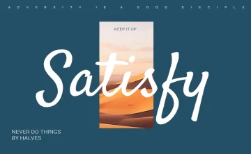 Satisfy Font