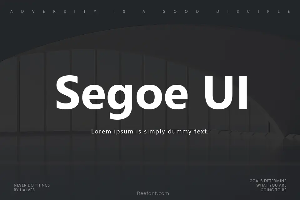 Segoe UI Font Family