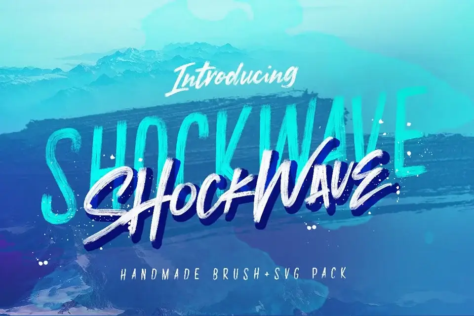 Shockwave Brush Font