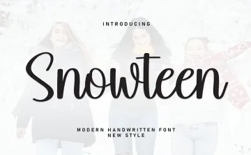 Snowteen Script Font