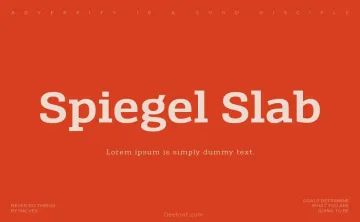 Spiegel Slab Font Family