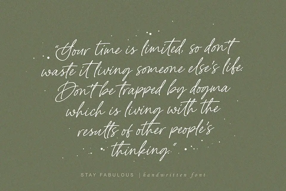 Stay Fabulous Font