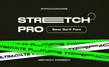 Stretch Pro Font