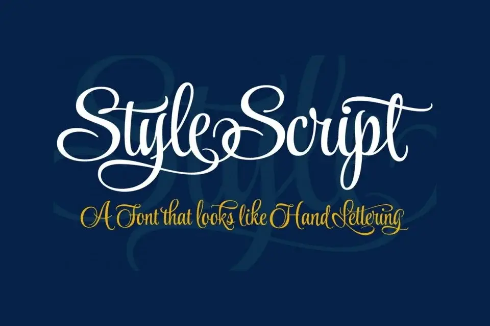 Style Script Font