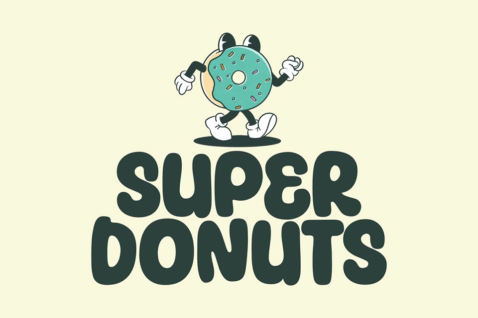 Super Donut Font download