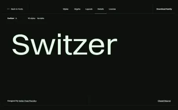 Switzer Font Family