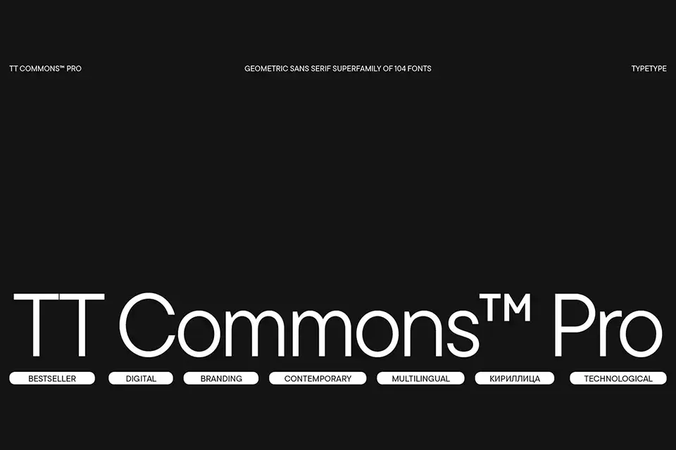 TT Commons Pro Font Family