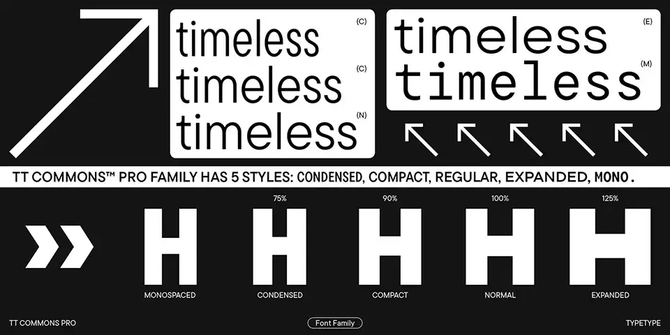 TT Commons Pro Font Family