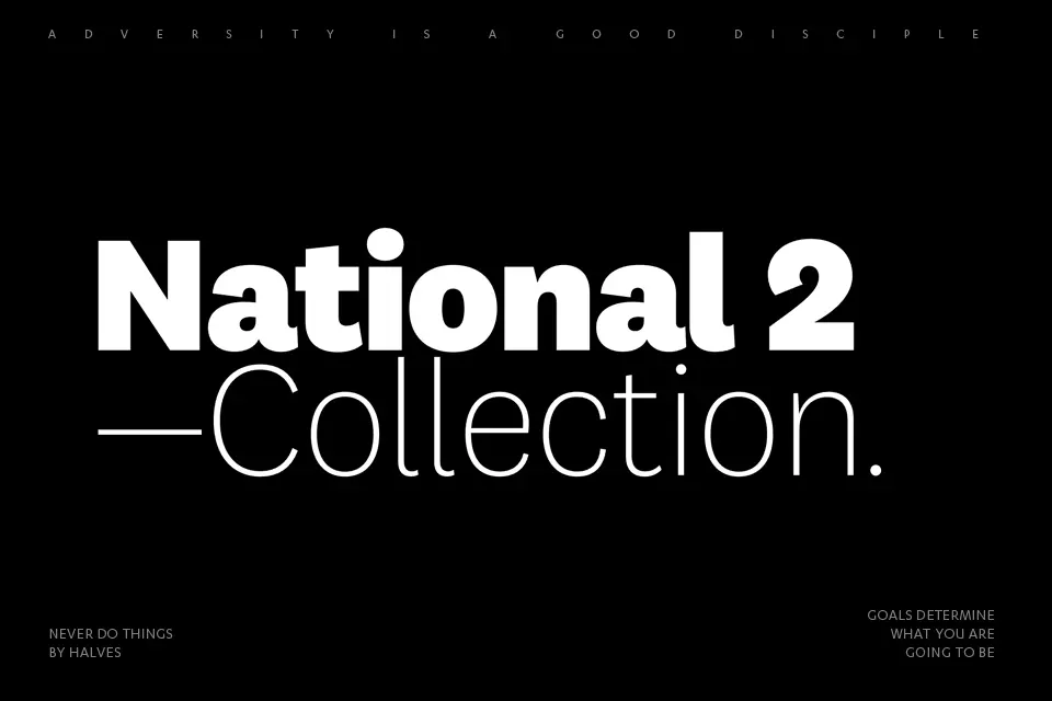 National 2 Font Family