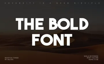 The Bold Font