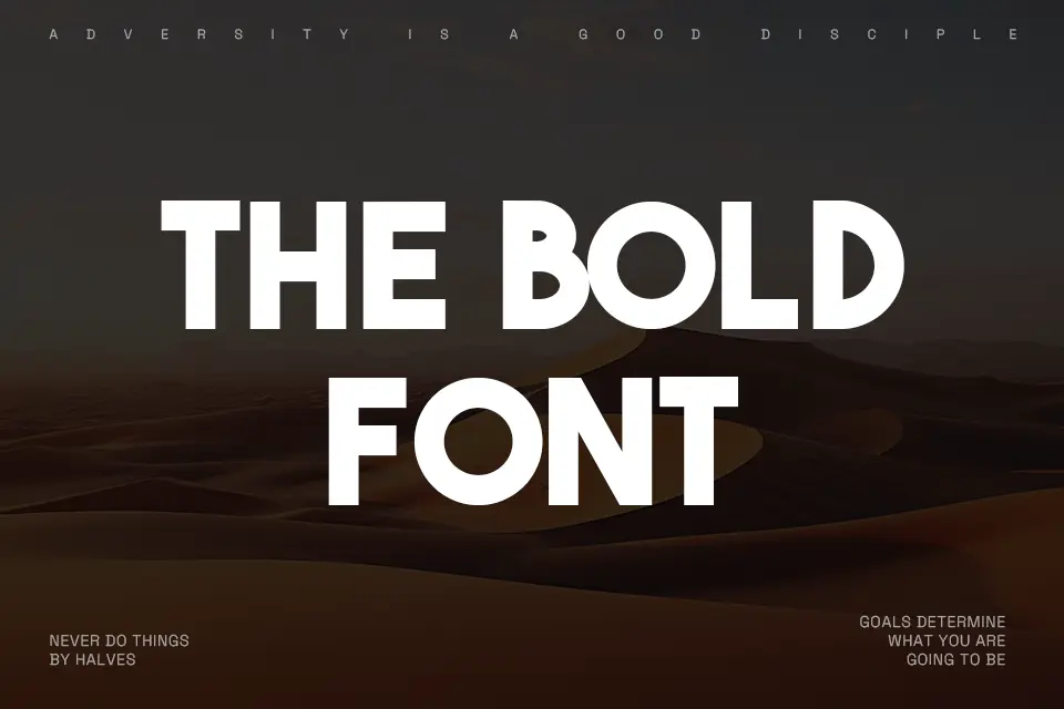 The Bold Font