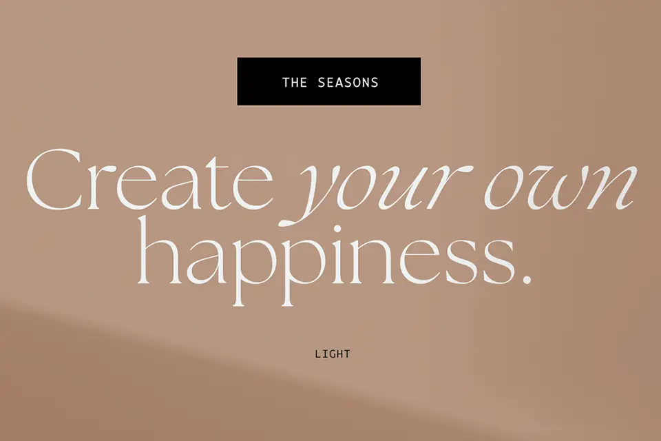 The Seasons Font Family