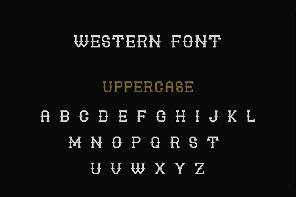 Undrrtd Western Font download