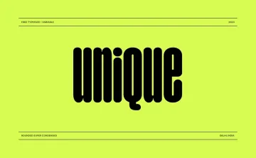 Unique Font Family