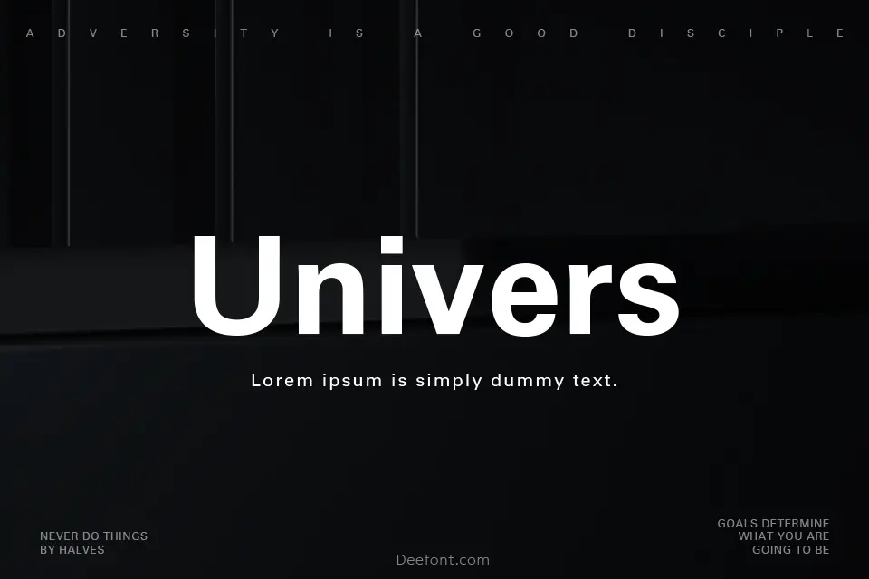 Univers Font Family