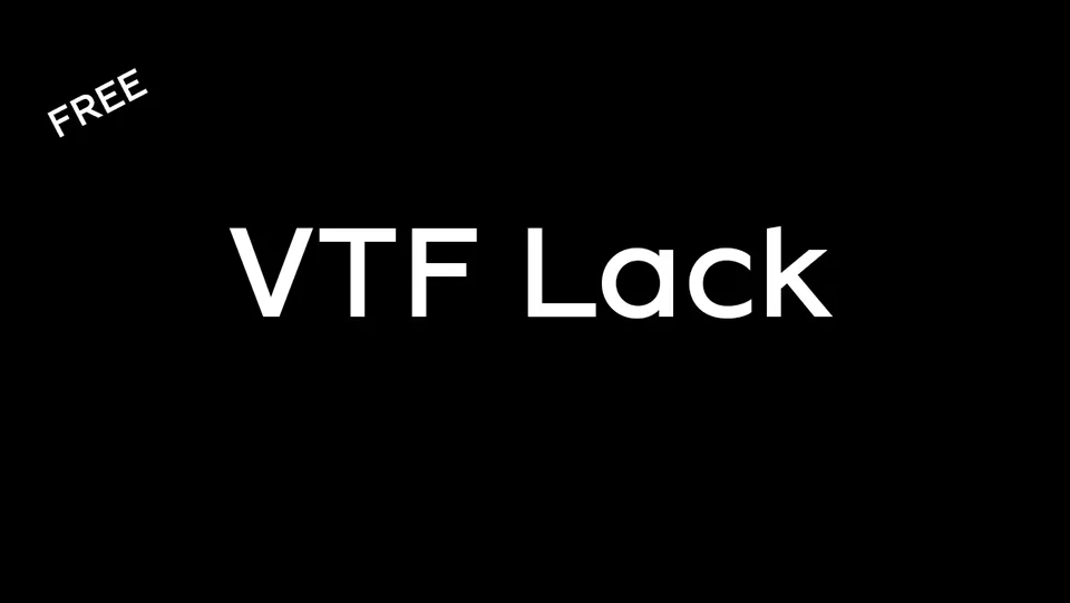 VTF Lack font download