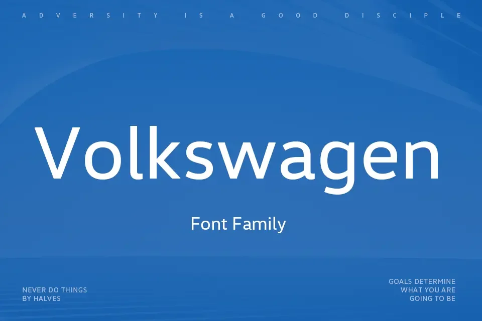 Volkswagen Font Family