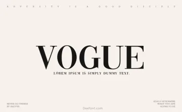 Vogue Font