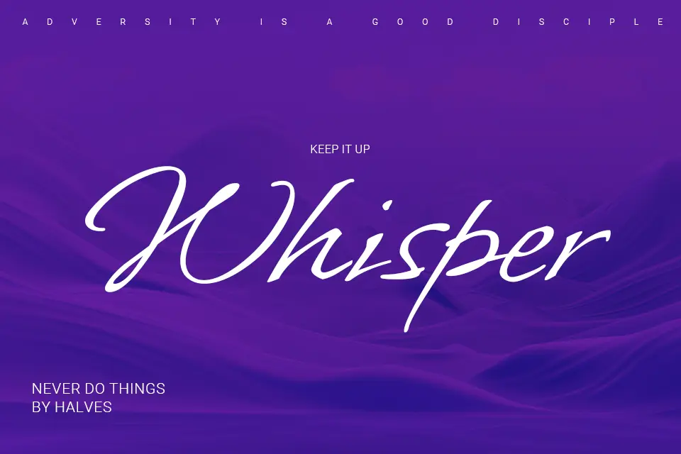 Whisper free font download