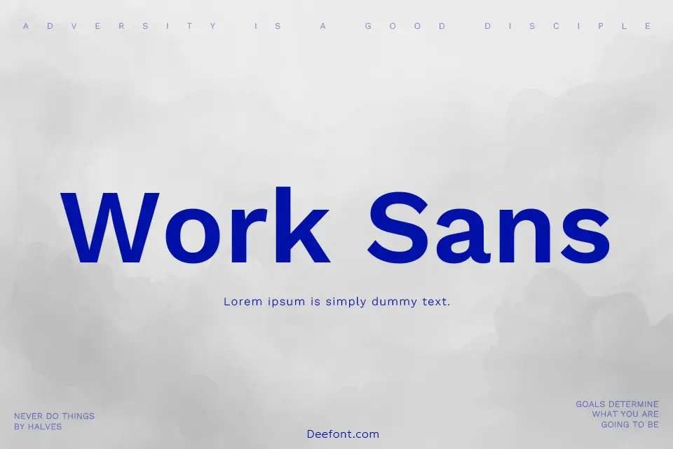 Work Sans Font Family