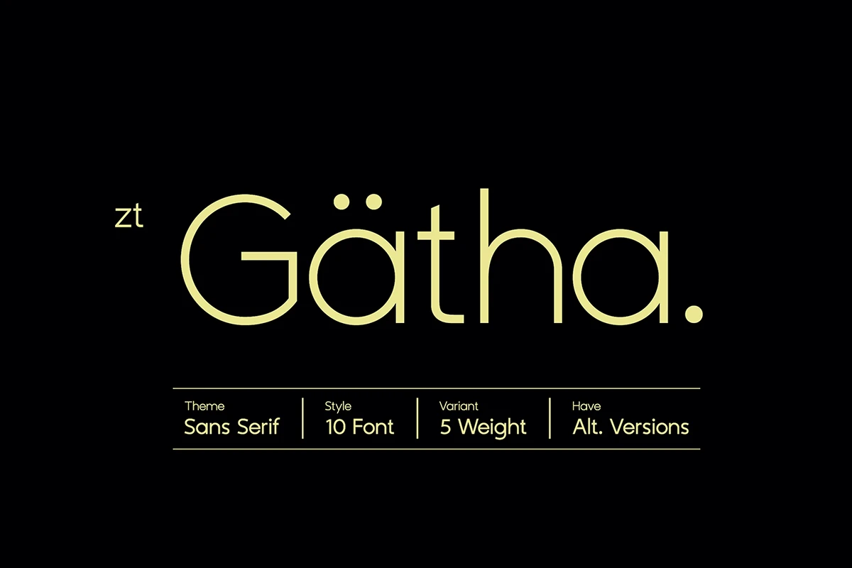 ZT Gatha font download