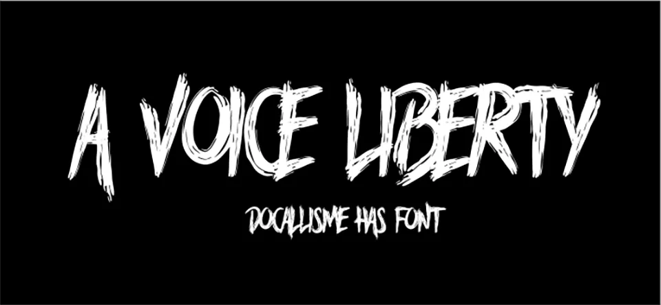 A Voice Liberty Font