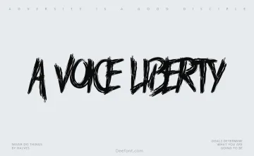 A Voice Liberty Font