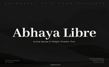 Abhaya Libre Font Family