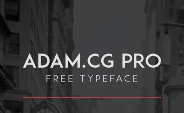 ADAM.CG PRO Font