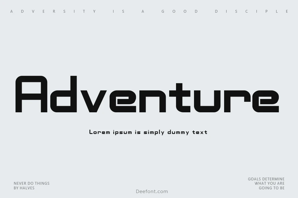 Adventure Subtitles Font