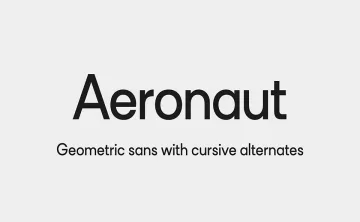 Aeronaut Font