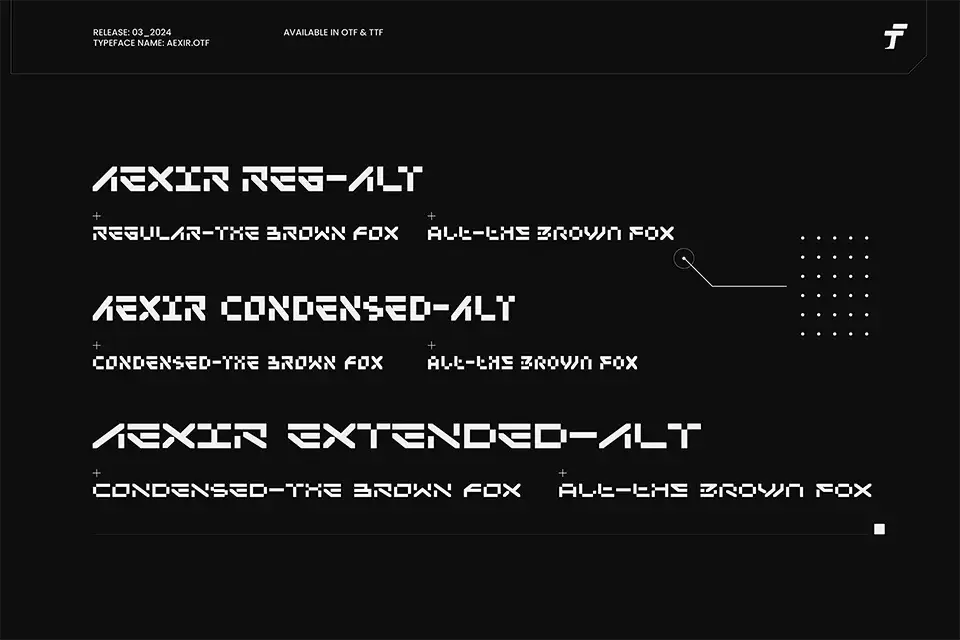 Aexir Font download