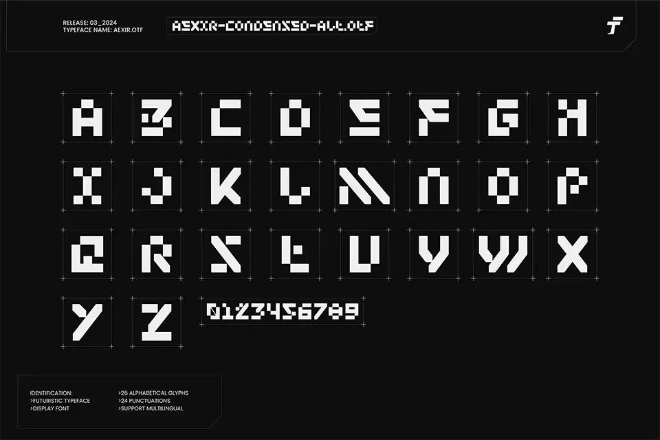 Aexir typeface