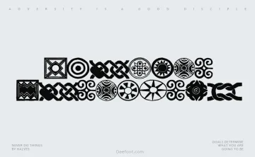 African Ornaments One Font