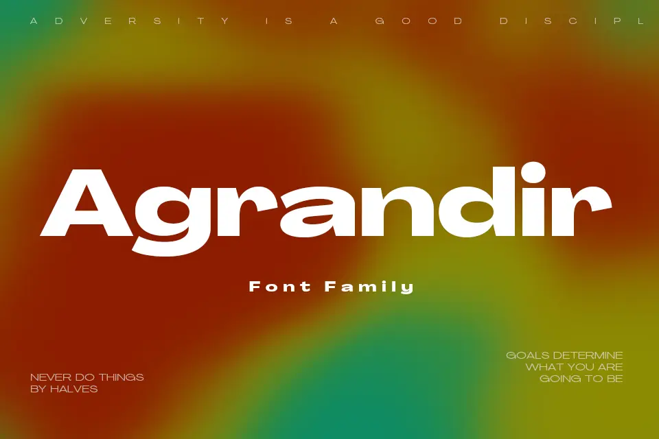 Agrandir Font Family