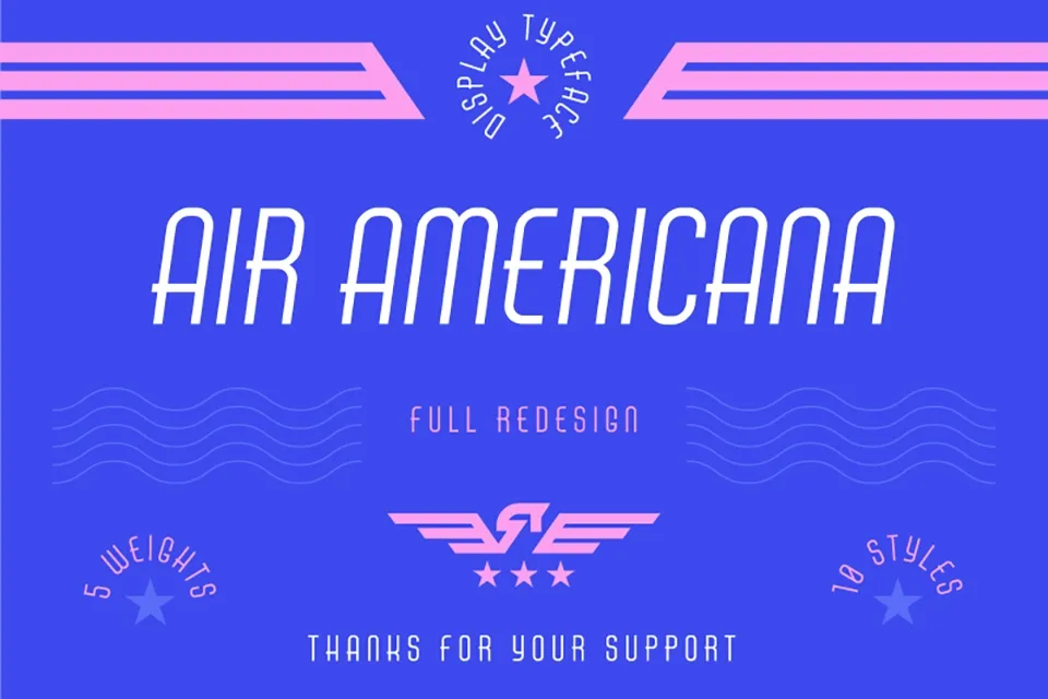 Air Americana Font