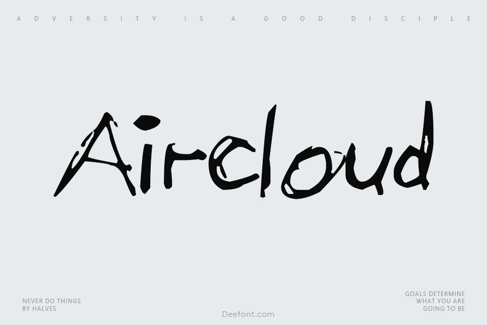 Aircloud Font