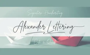 Alexander Lettering Font