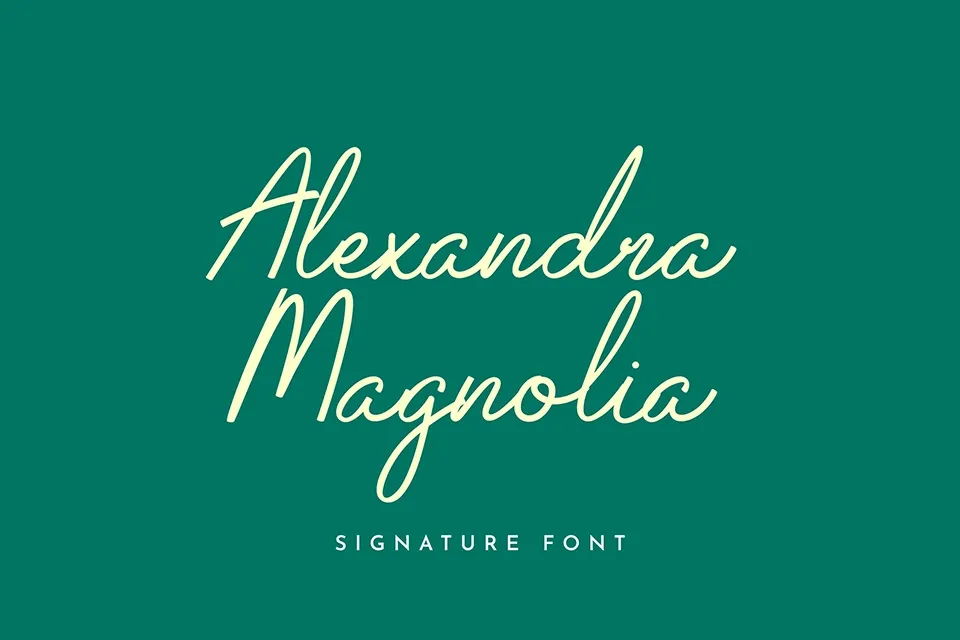 Alexandra Magnolia Font