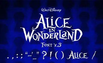 Alice in Wonderland Font