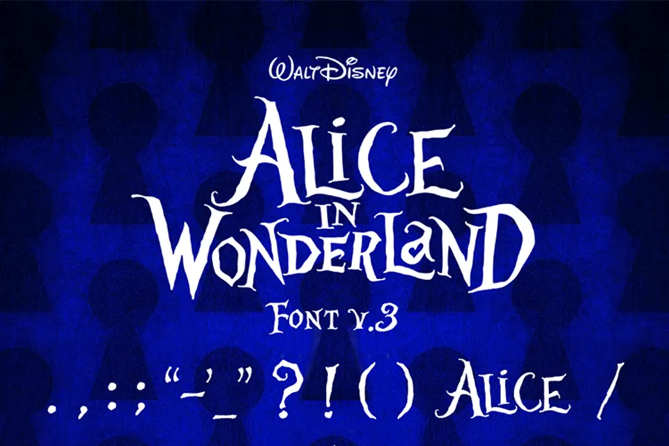 Alice in Wonderland Font