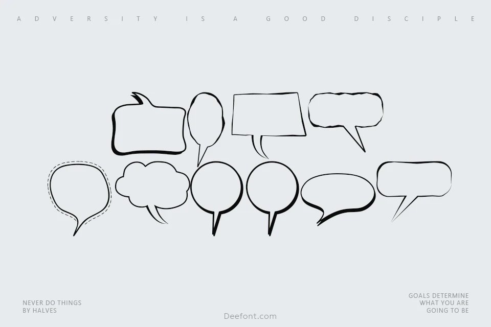 Alin Speech Bubbles Font