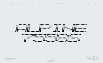 Alpine 7558S Font