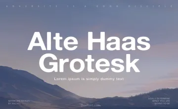 Alte Haas Grotesk Font